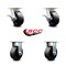 Service Caster 5 Inch Kingpinless Glass Filled Nylon Wheel Swivel Caster Swivel 2 Rigid, 2PK SCC-KP30S520-GFNR-2-R-2 - alternate 5